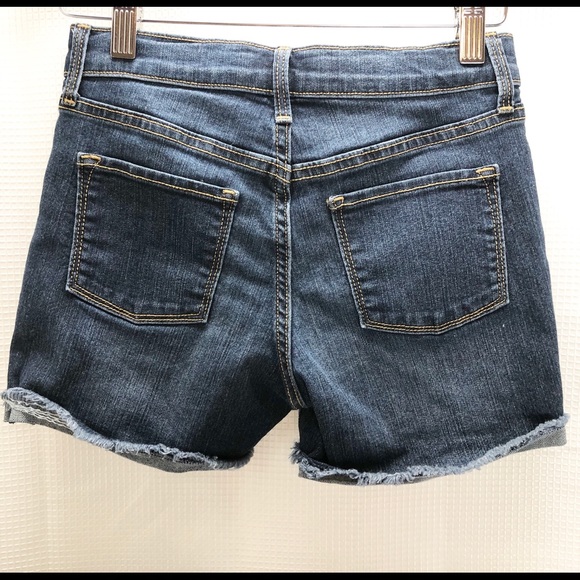 Old Navy Rolled Fray-Hem Jean Shorts Girls Size 10 - Picture 5 of 15